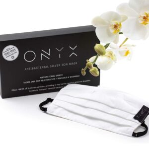 מסיכת יוני כסף אנטיבקטראלית קוסמטית לבנה