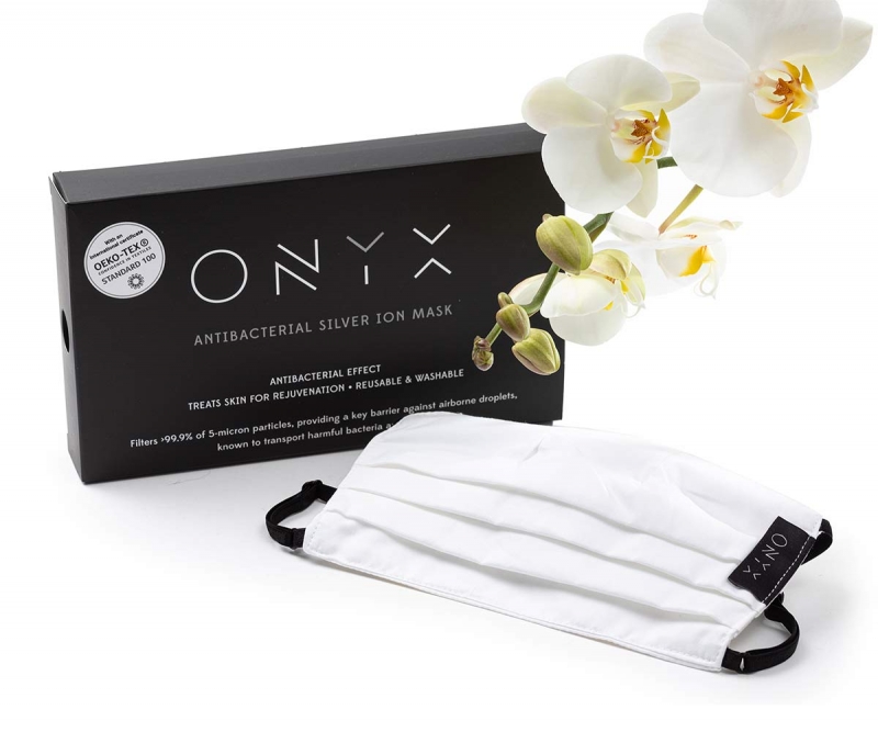 מסיכת יוני כסף אנטיבקטראלית קוסמטית לבנה